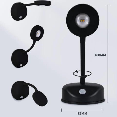 Wireless LED Wall Spotlight with Motion Sensor - Lattea Global