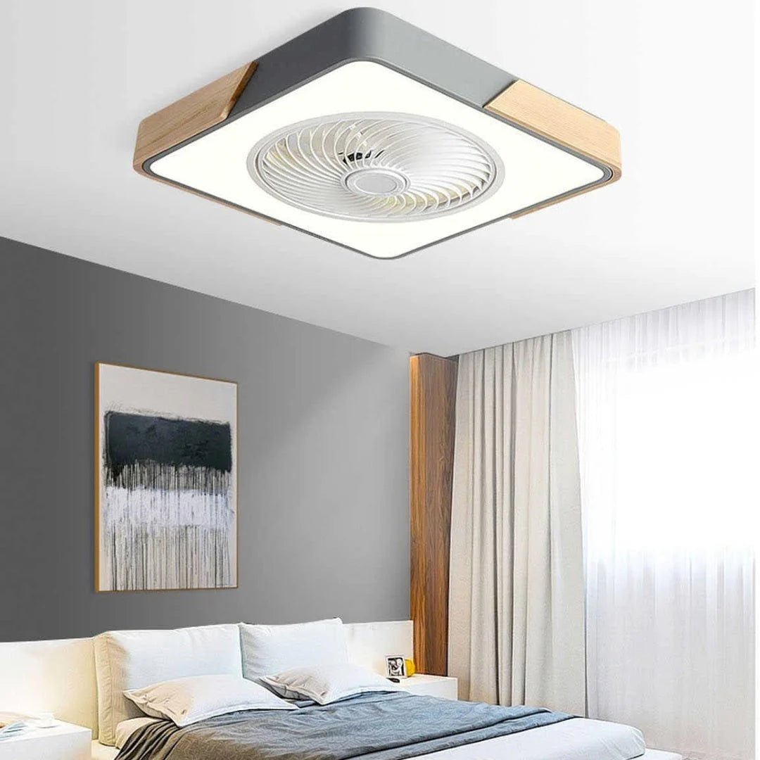 Wood Ceiling Fans with LED Lights - Lattea - Lattea Global