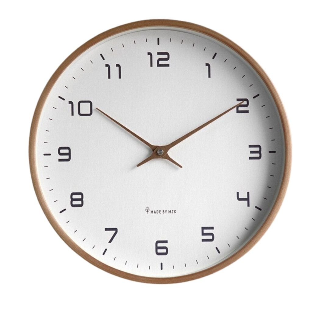 Wooden Wall Clock Scandinavian Minimalist Design