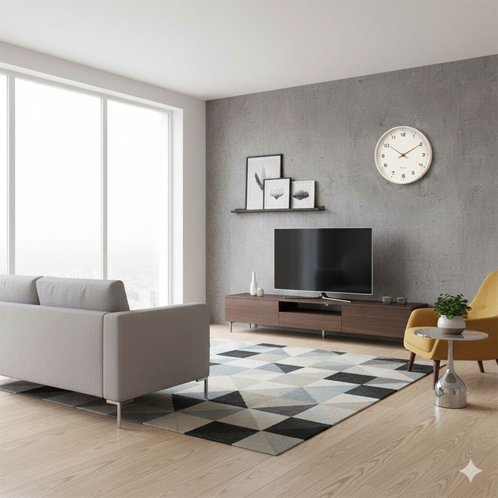 Wooden Wall Clock Scandinavian Minimalist Design