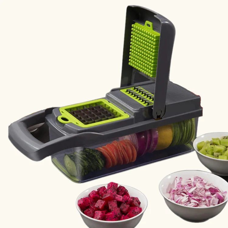 10-Piece Multifunctional Vegetable Chopper and Slicer Set Lattea