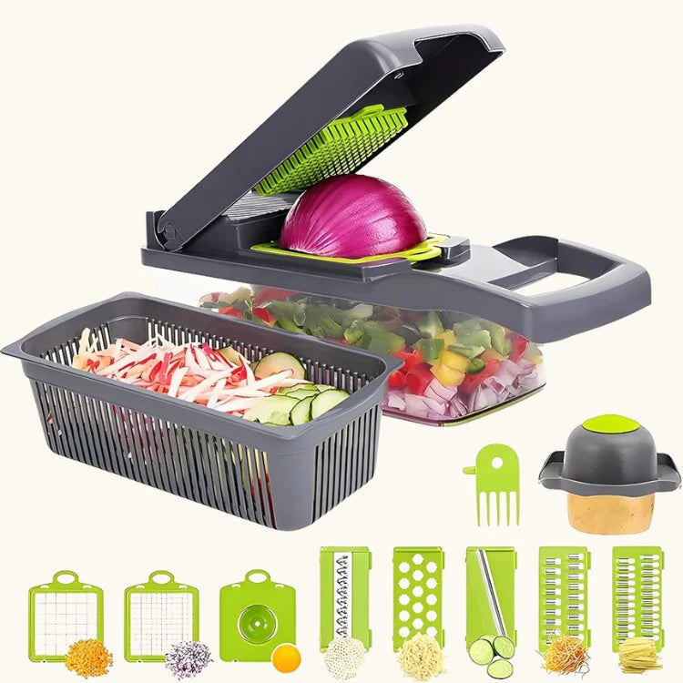 10-Piece Multifunctional Vegetable Chopper and Slicer Set Lattea