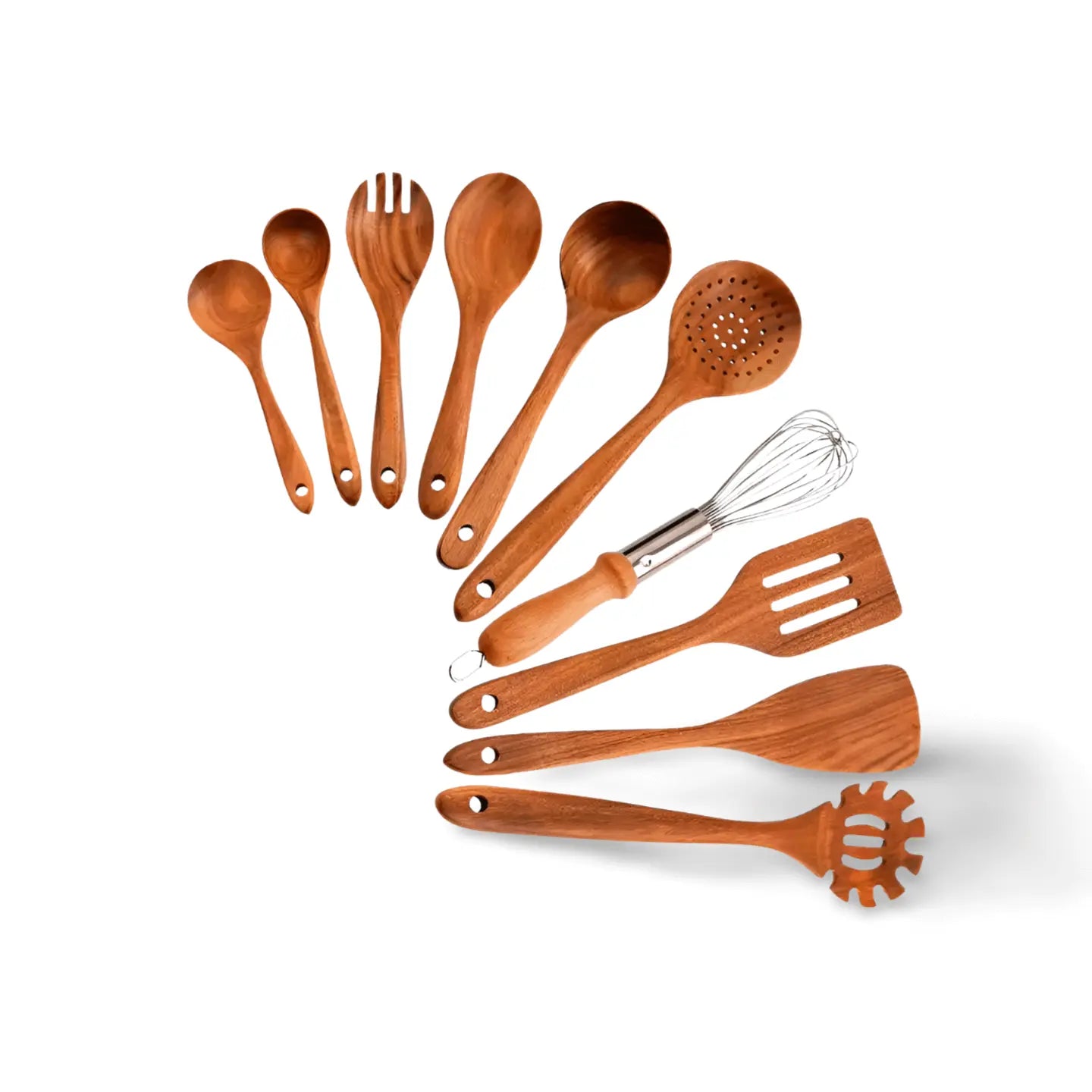 Teak Wooden Kitchen Utensils Set