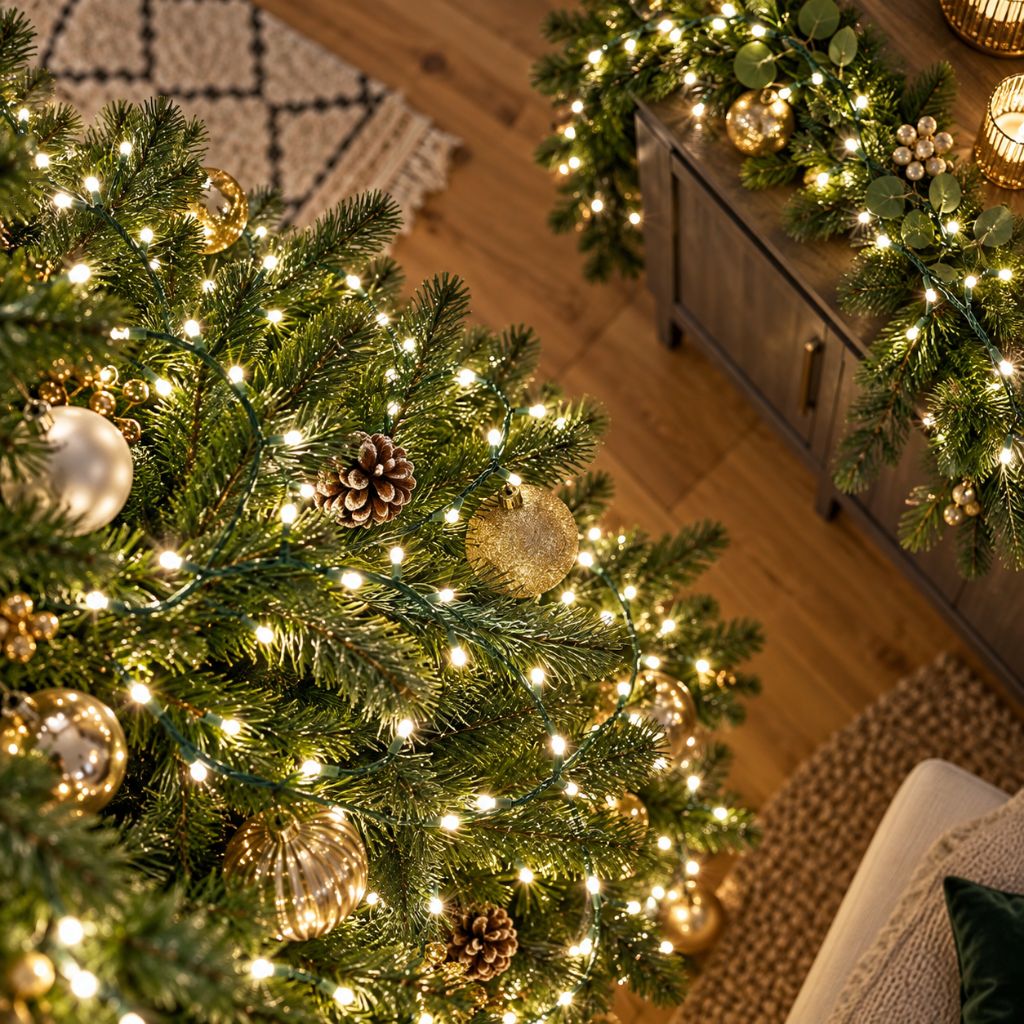 100m 1000-LED Christmas String Lights with Remote Control