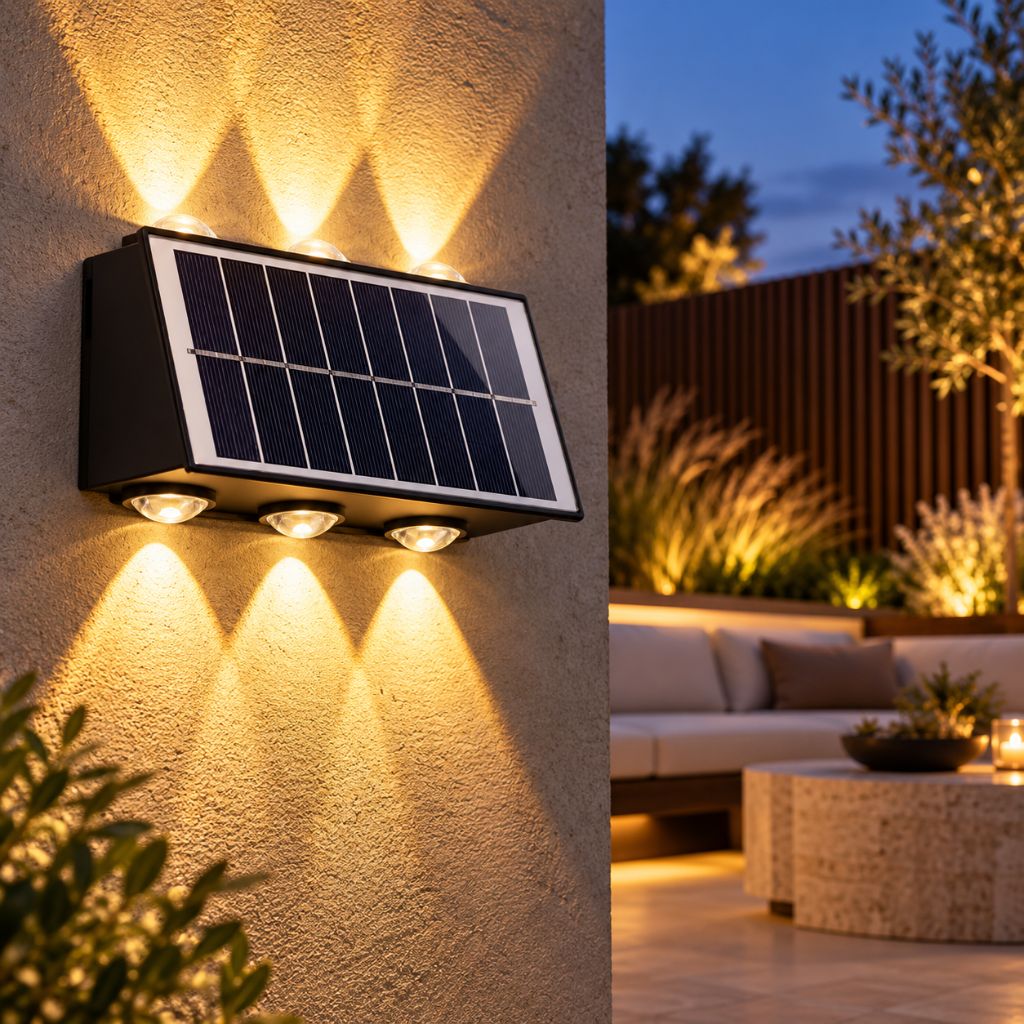 IP65 Solar Up and Down LED Wall Wash Light
