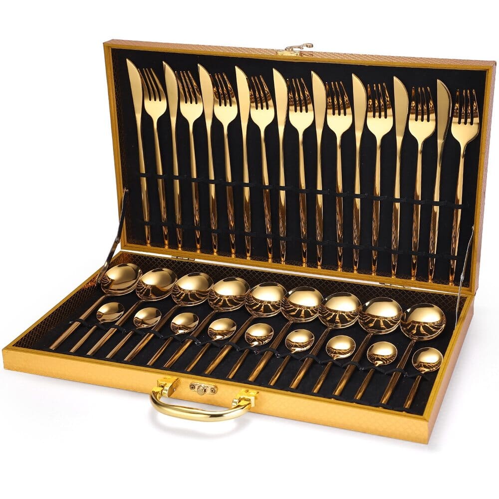 Premium Cutlery Set - 24-Piece Stainless Steel Lattea