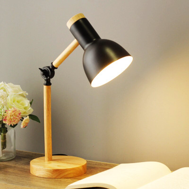 Scandinavian Wooden LED Desk Lamp