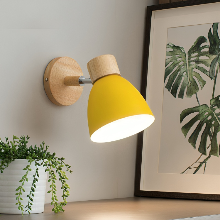 Scandinavian Wooden Wall Light Sconce