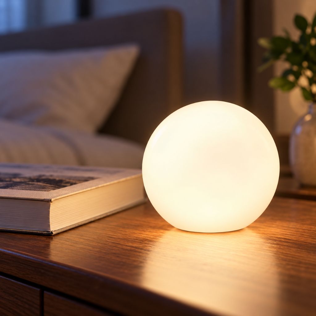Colour-Changing LED Ball Floor Lamp with Remote Control