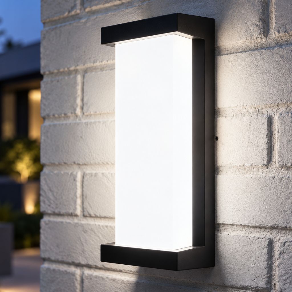 Rectangular IP65 LED Outdoor Porch Wall Light