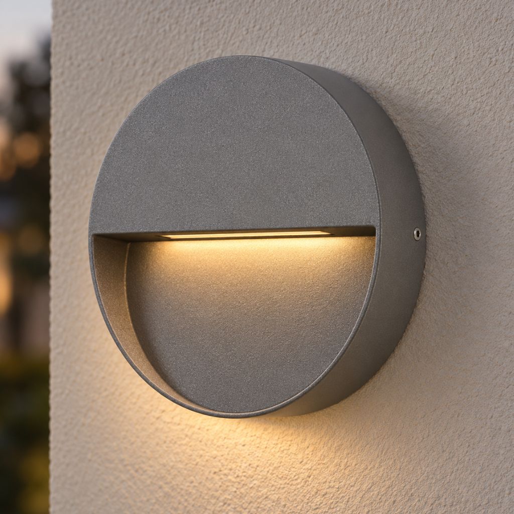 Round IP65 Outdoor LED Downlight Wall Sconce