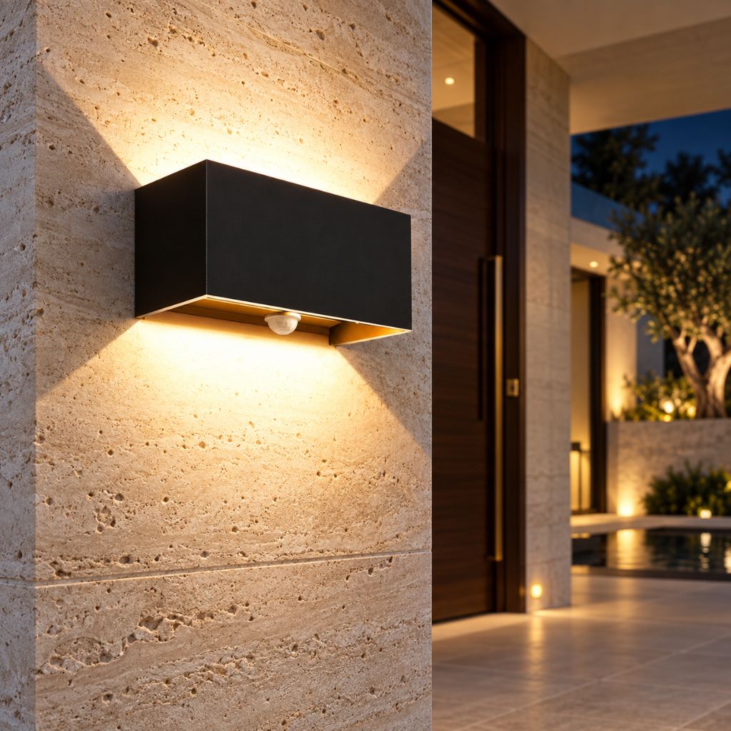 24W PIR Motion Sensor Up and Down LED Wall Light
