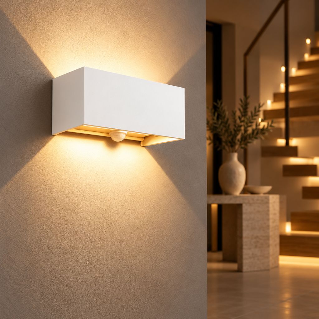 24W PIR Motion Sensor Up and Down LED Wall Light