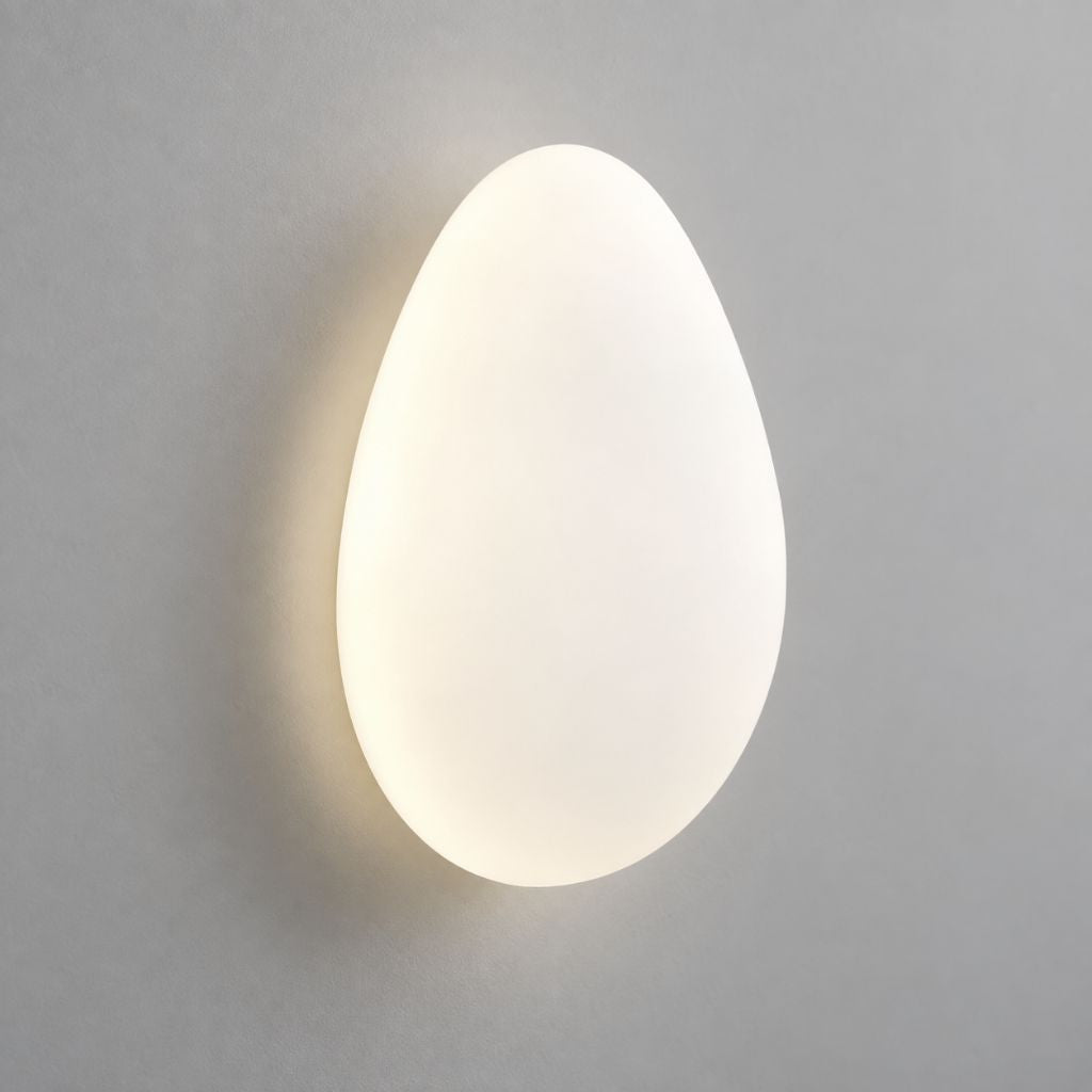Pebble Shape LED Wall Light with Soft Diffused Glow