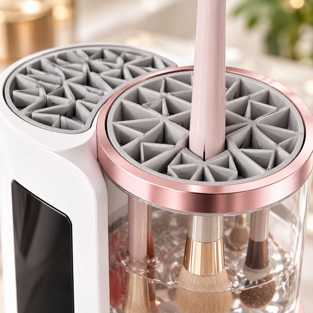 3-in-1 Electric Makeup Brush Cleaner and Dryer with Timer