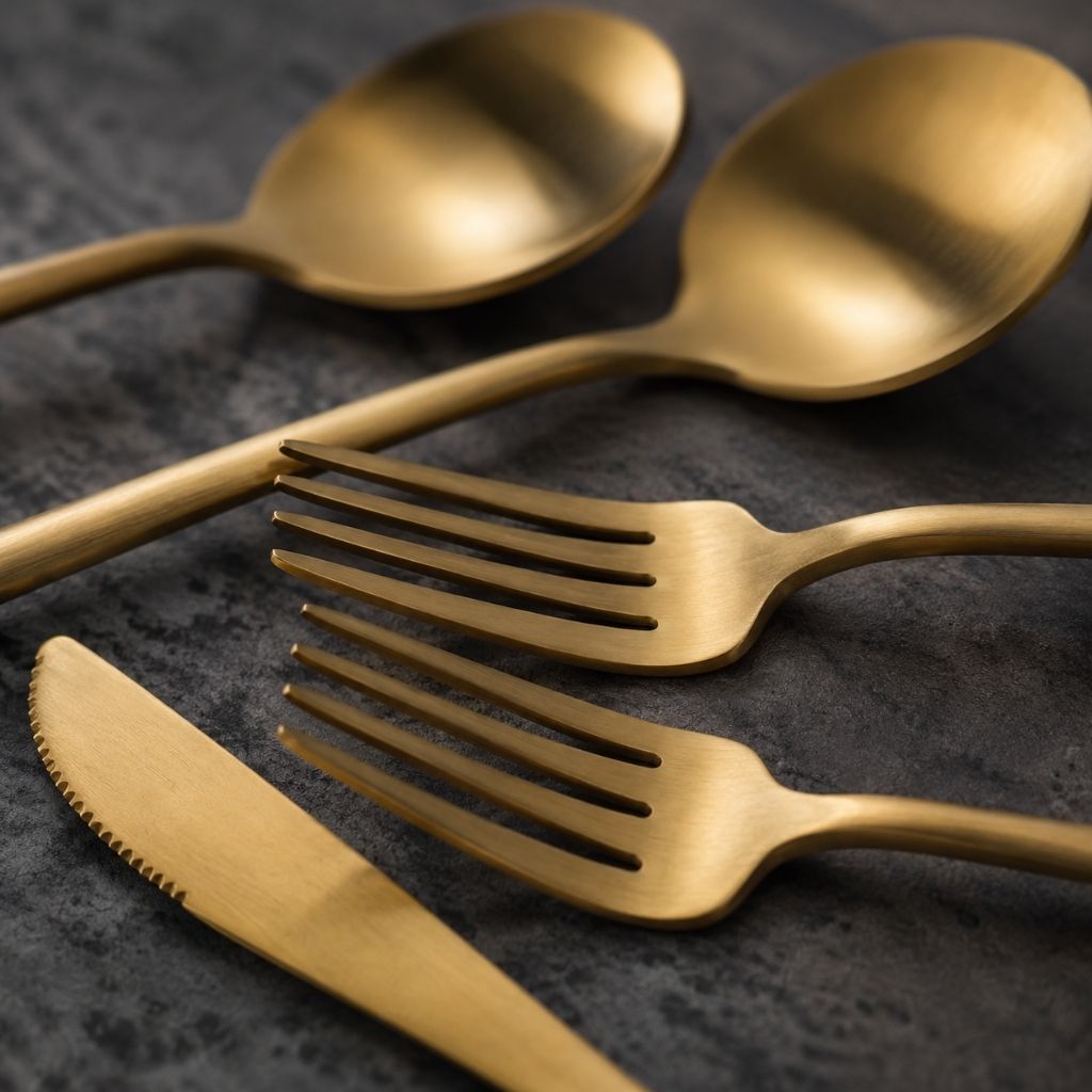 30-Piece Minimalist Stainless Steel Cutlery Set