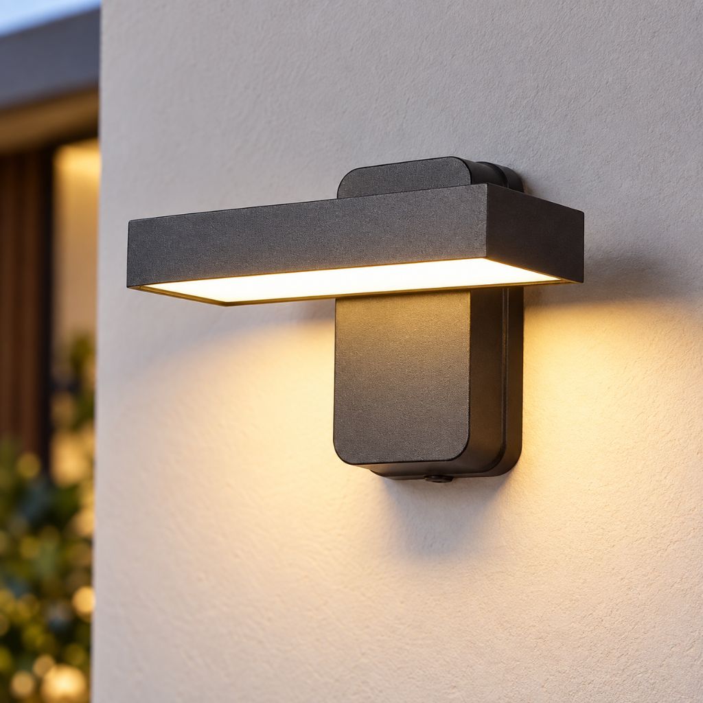 Rotatable LED Outdoor Wall Light with Optional Sensor