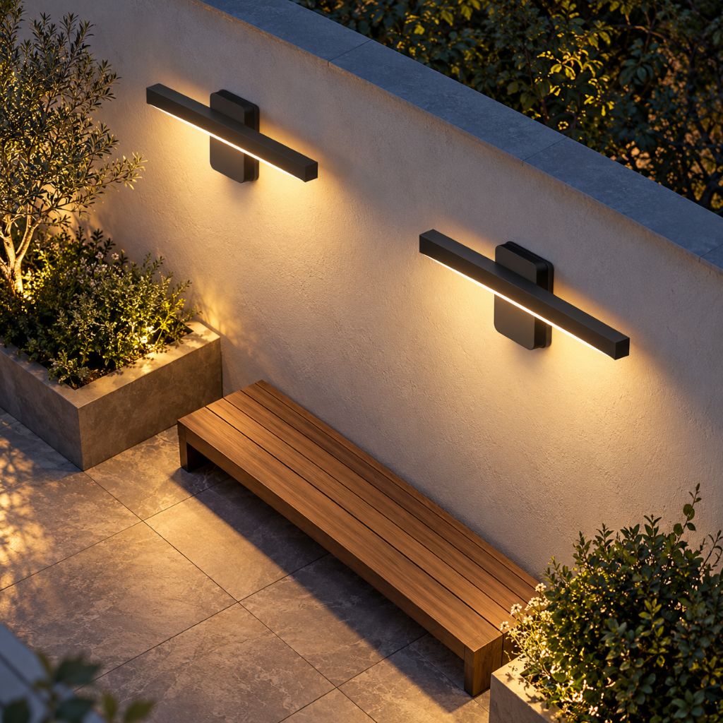 Rotatable LED Outdoor Wall Light with Optional Sensor