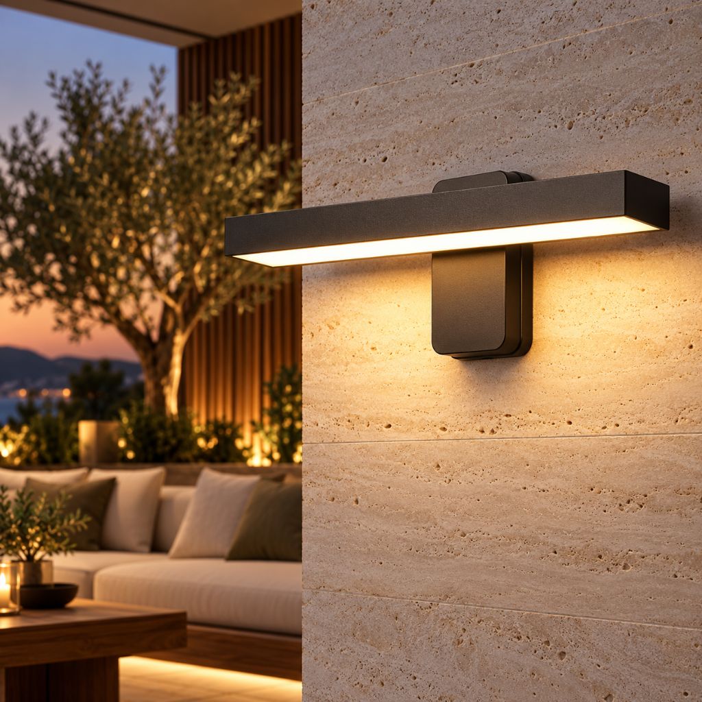 Rotatable LED Outdoor Wall Light with Optional Sensor