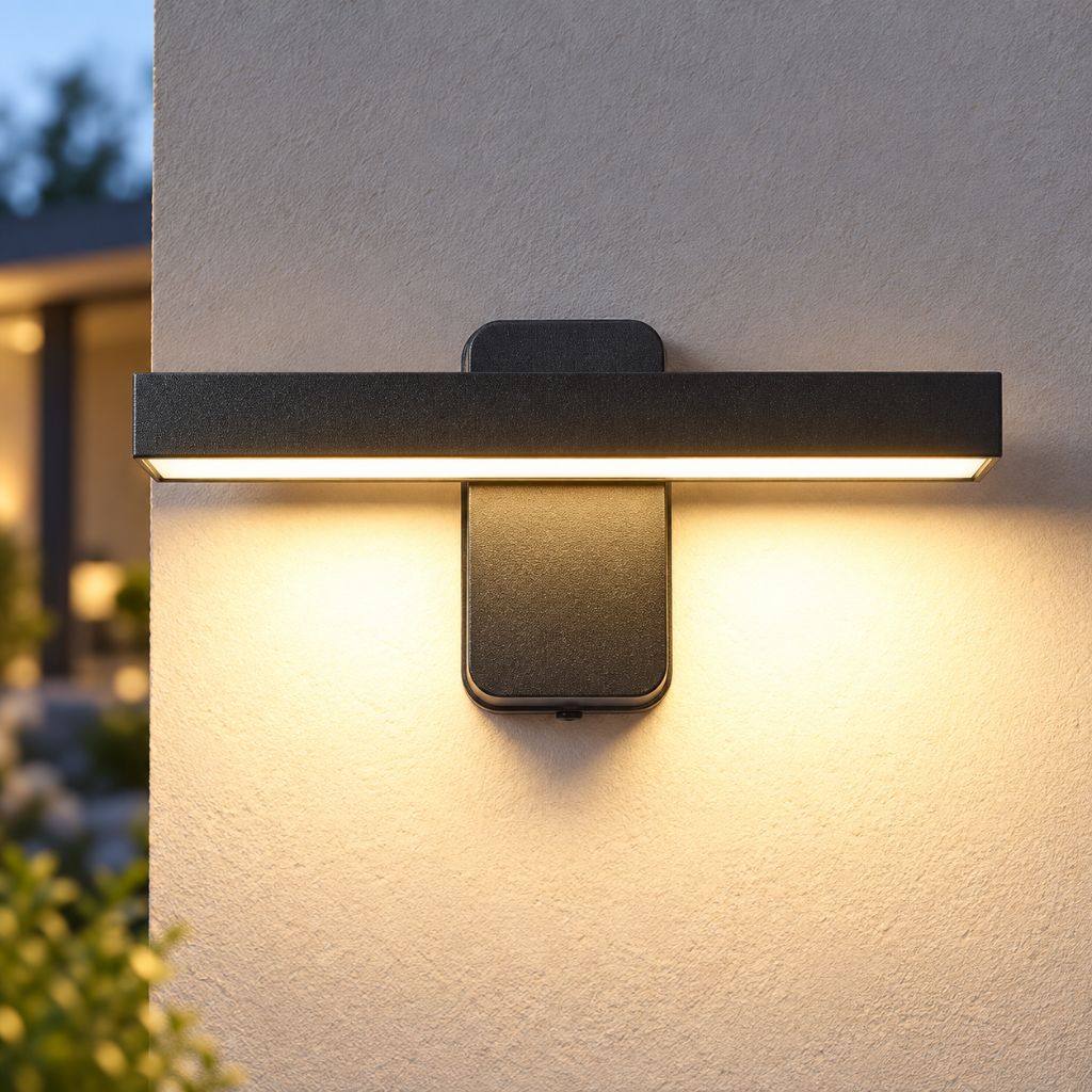 Rotatable LED Outdoor Wall Light with Optional Sensor