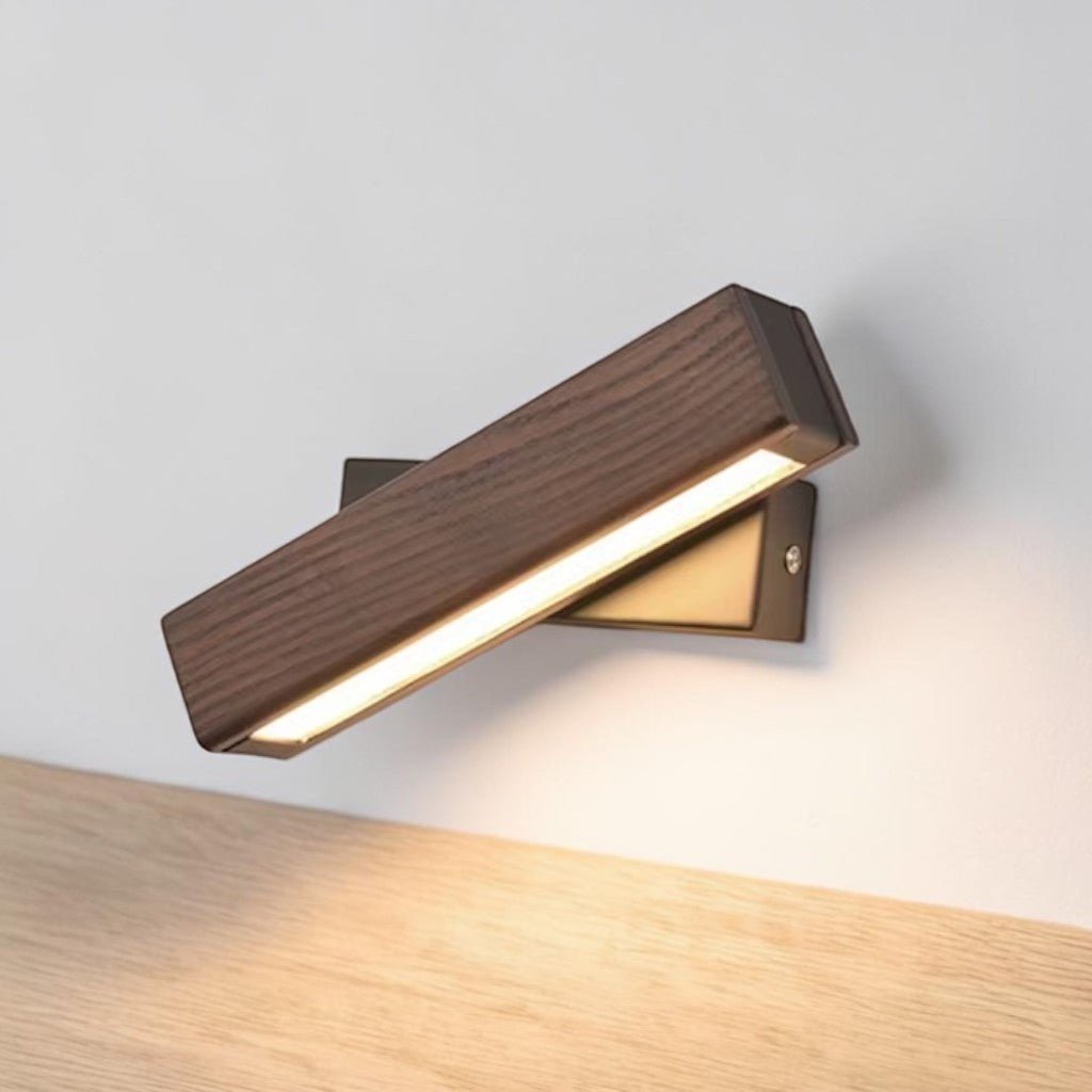 360° Swiveling Wooden Wall Light - Lattea Global