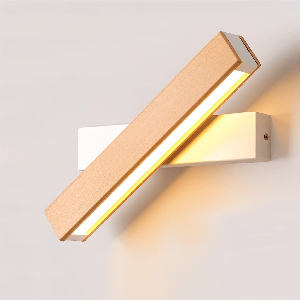 360° Swiveling Wooden Wall Light - Lattea Global