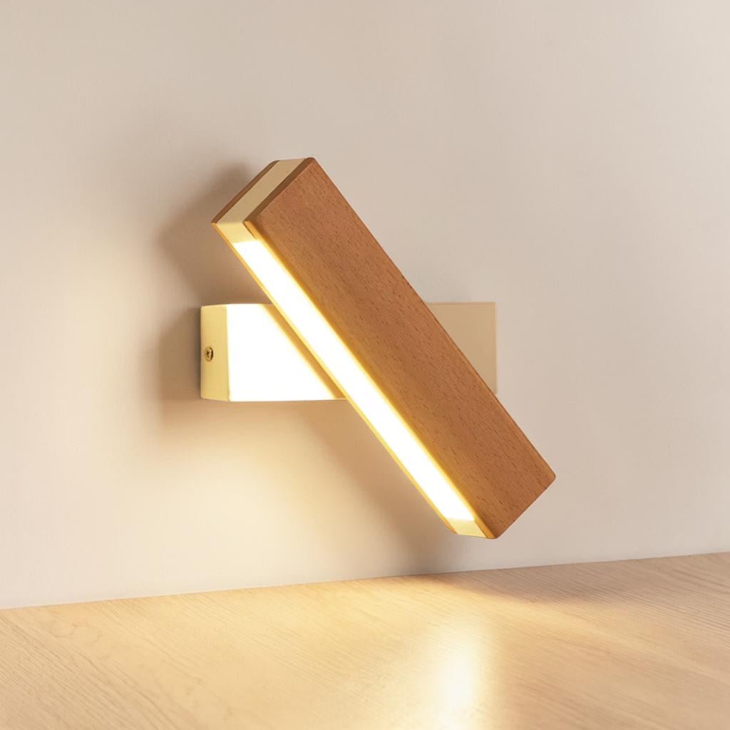 360° Swiveling Wooden Wall Light - Lattea Global