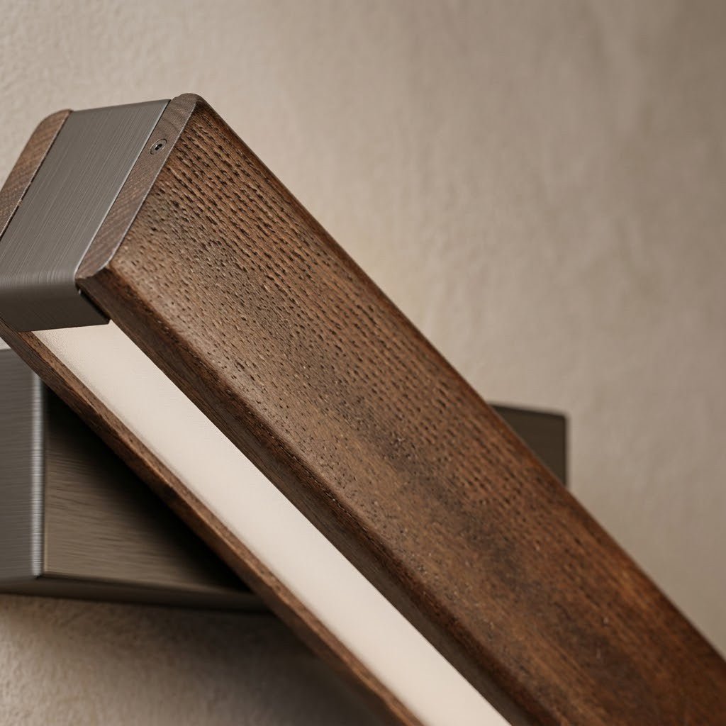 360° Swiveling Wooden Wall Light - Lattea Global