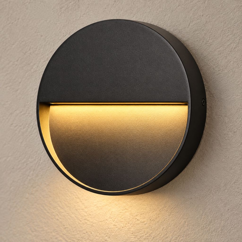 Round IP65 Outdoor LED Downlight Wall Sconce