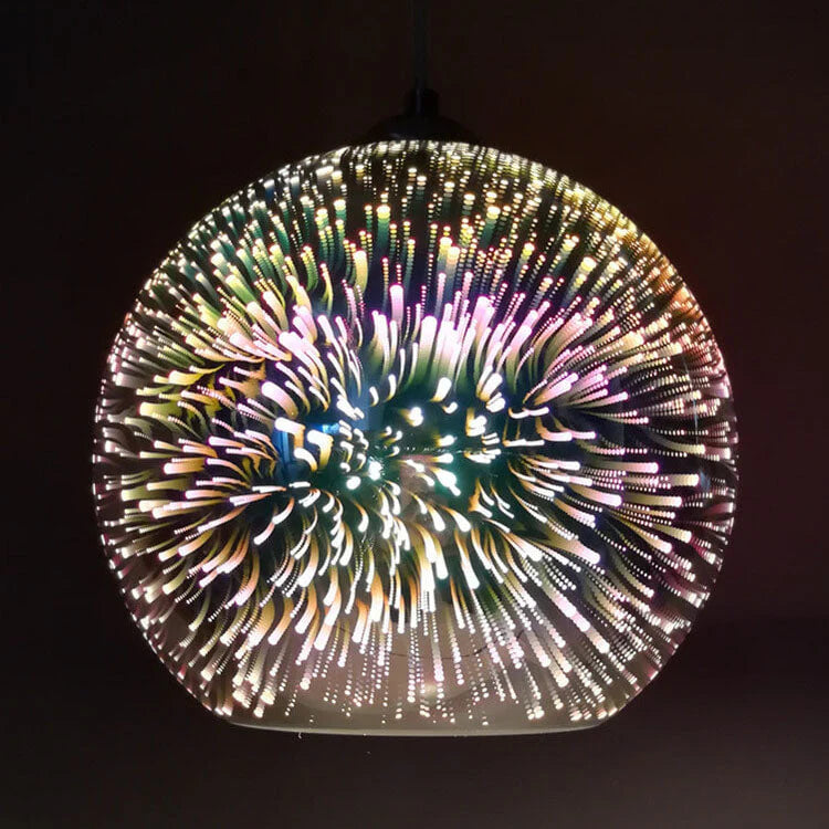 3D Firework Glass Pendant Light