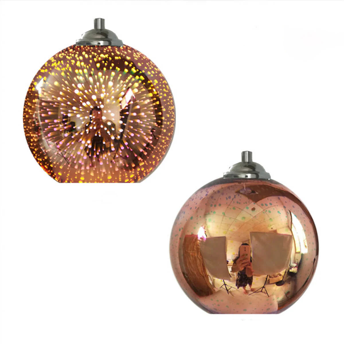 3D Firework Glass Pendant Light