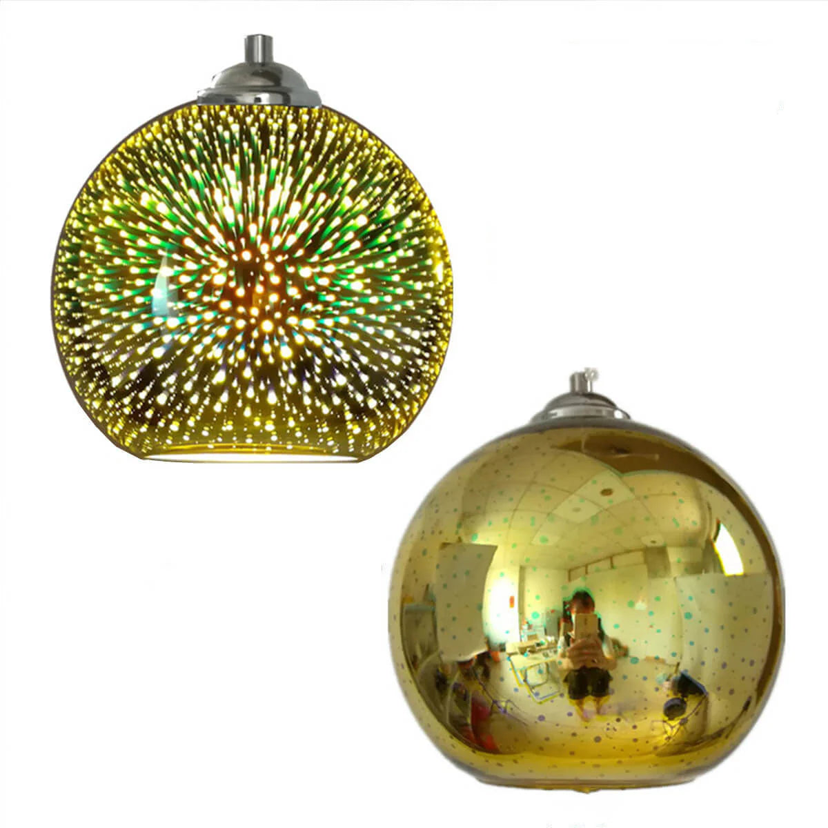 3D Firework Glass Pendant Light