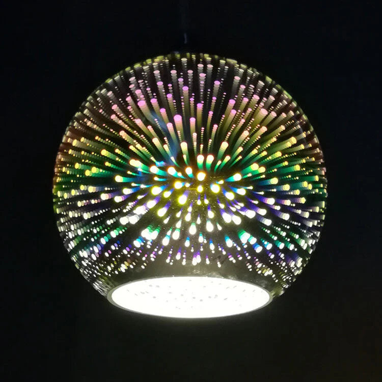 3D Firework Glass Pendant Light