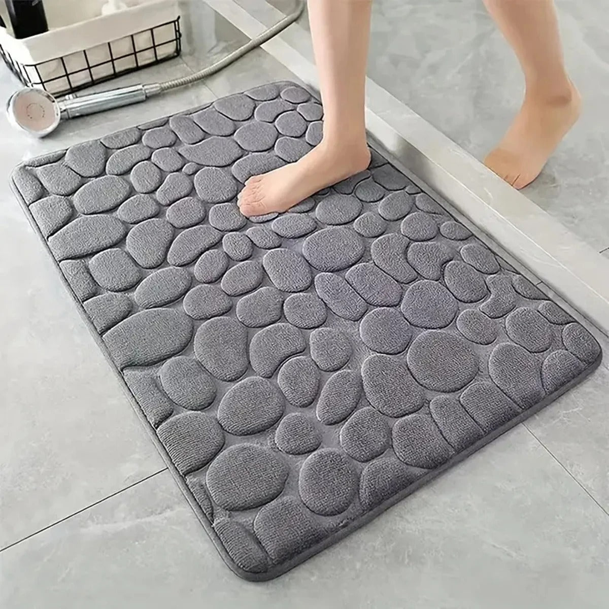 3D Non - Slip Bathroom Mat with Quick - Dry Absorbent Design - Lattea Global