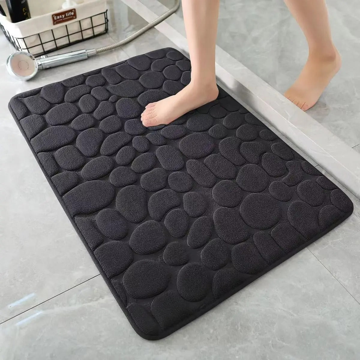 3D Non - Slip Bathroom Mat with Quick - Dry Absorbent Design - Lattea Global