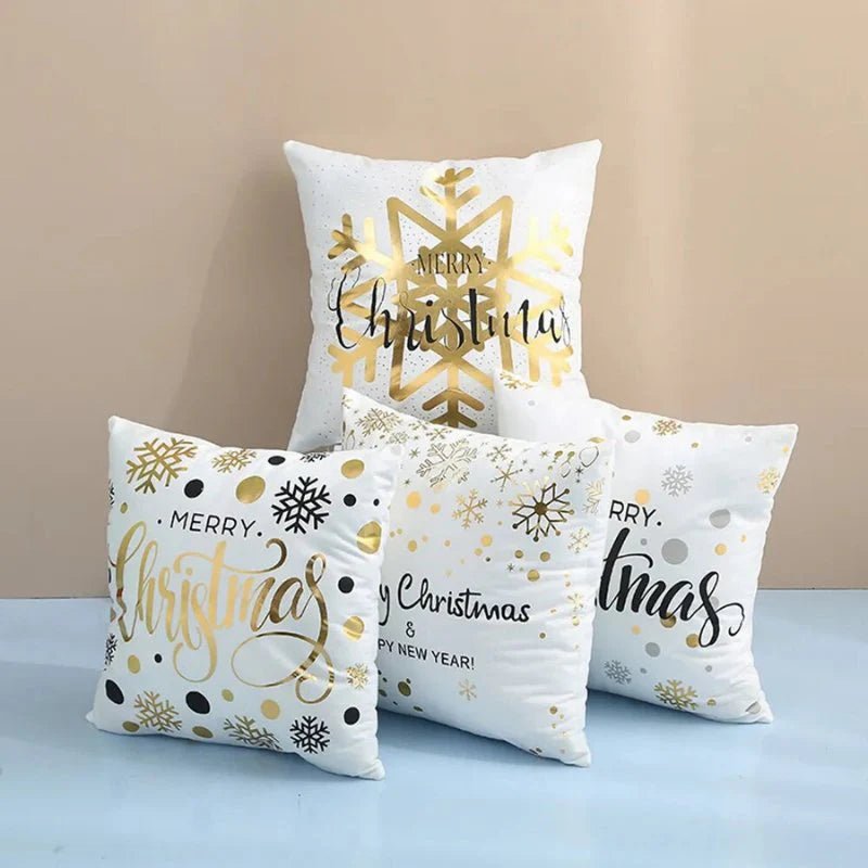 4 - Pack Christmas Cushion Covers - Decorative Pillow Covers - Lattea Global