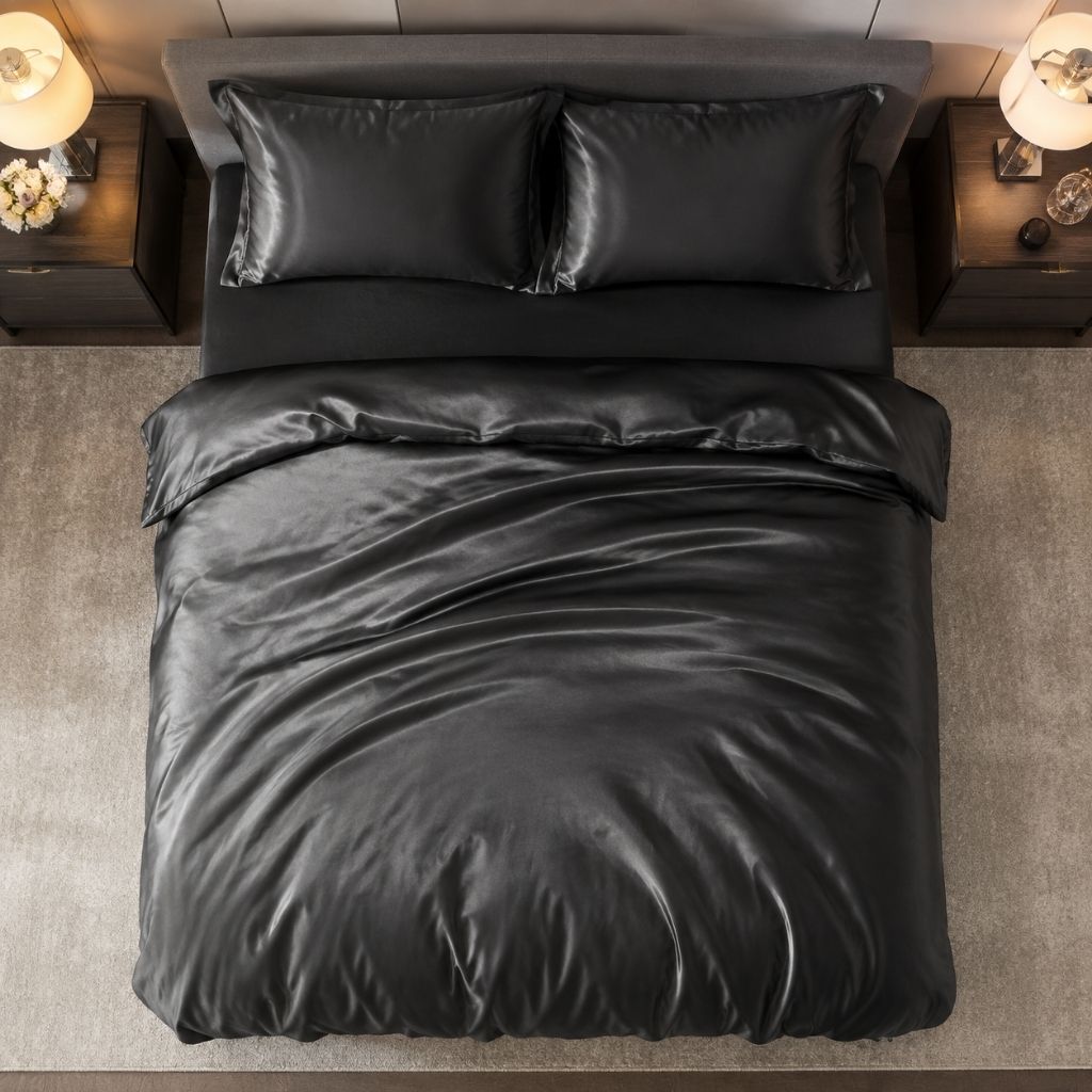 4-Piece Washed Silk Bedding Set