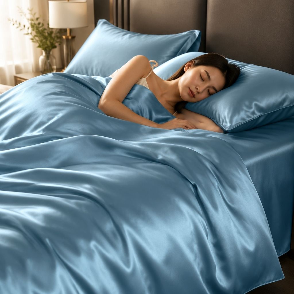4-Piece Washed Silk Bedding Set