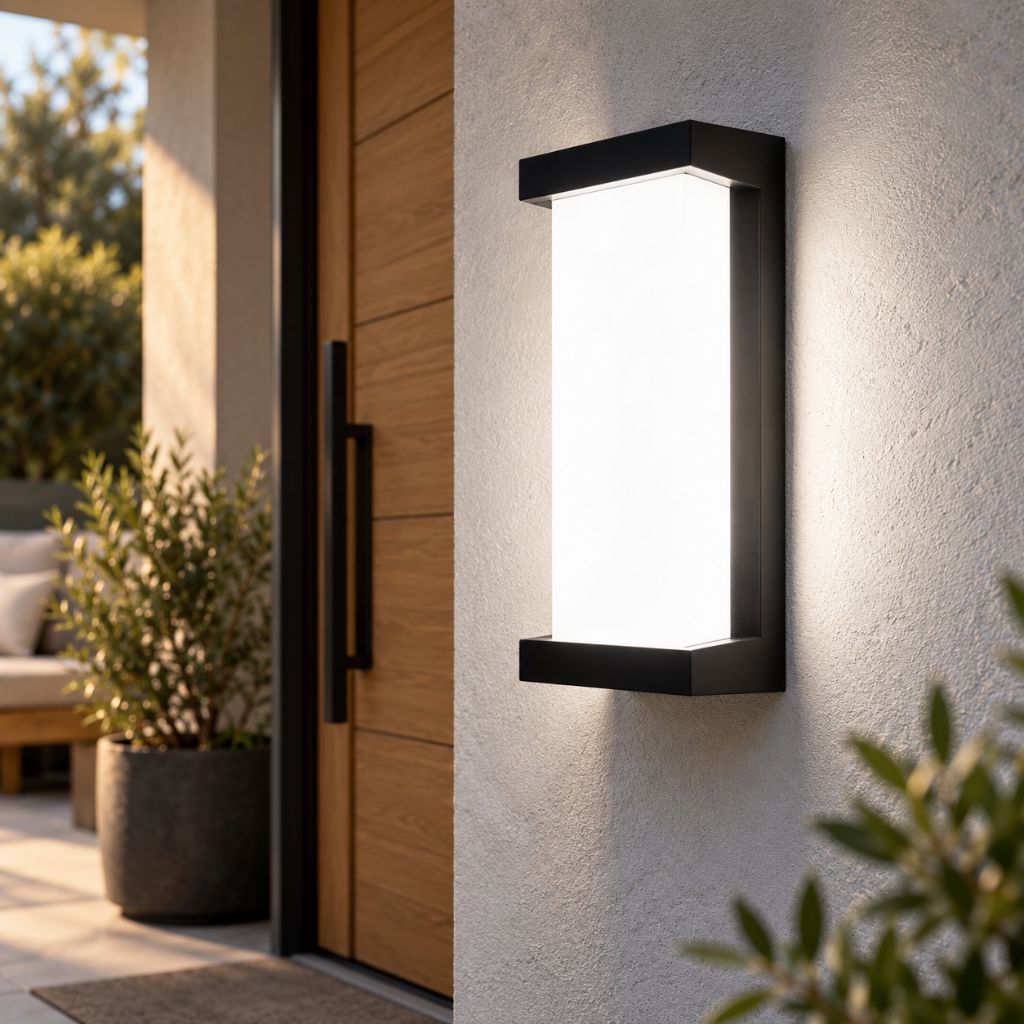 Rectangular IP65 LED Outdoor Porch Wall Light