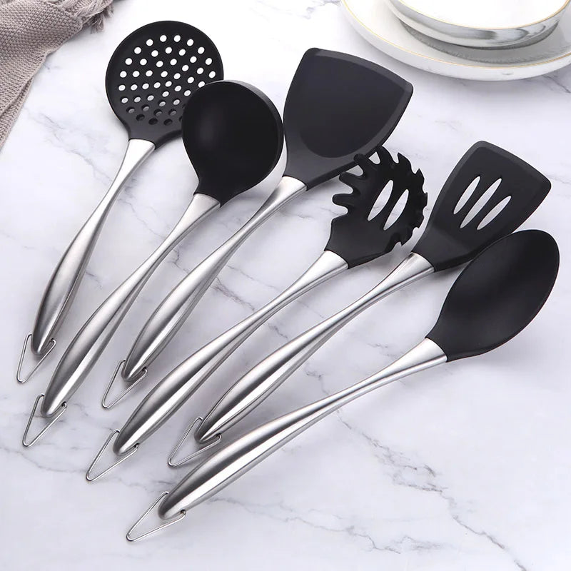 Stainless Steel Utensil Set with Non-Stick Surface Lattea