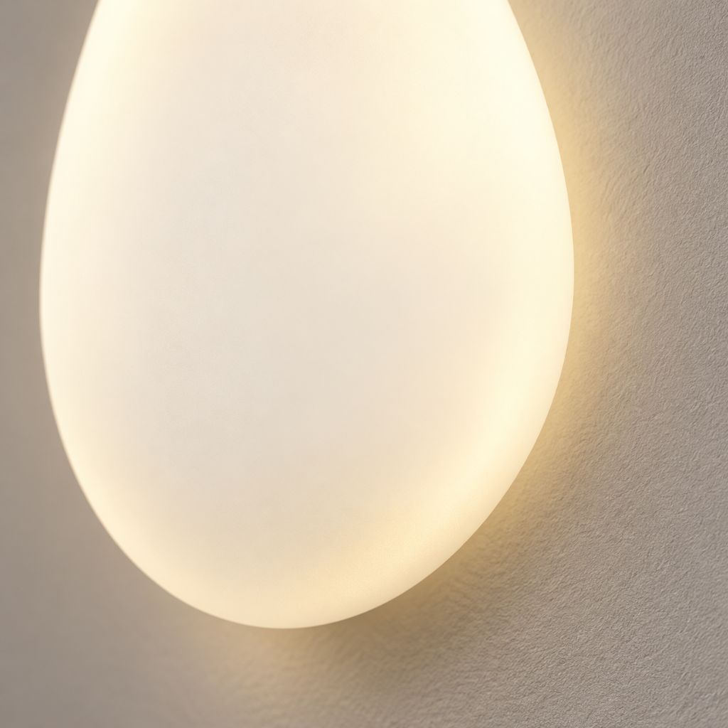 Pebble Shape LED Wall Light with Soft Diffused Glow