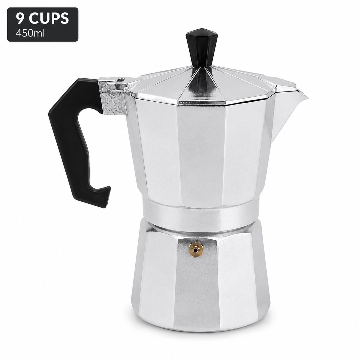 Aluminium Octagonal Moka Pot Italian Stovetop Espresso Maker