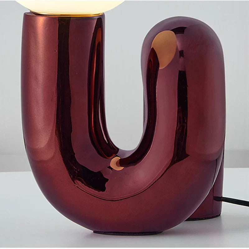 Curved Pipe Nordic Table Lamp