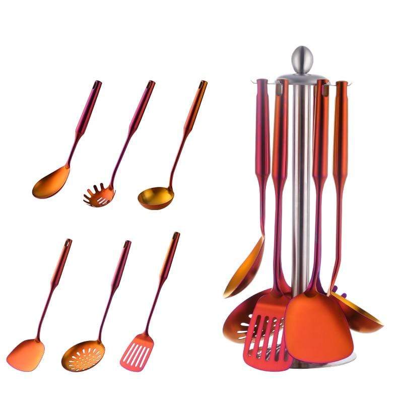 Stockholm  7-Piece Stainless Steel Cooking Utensils Set Lattea