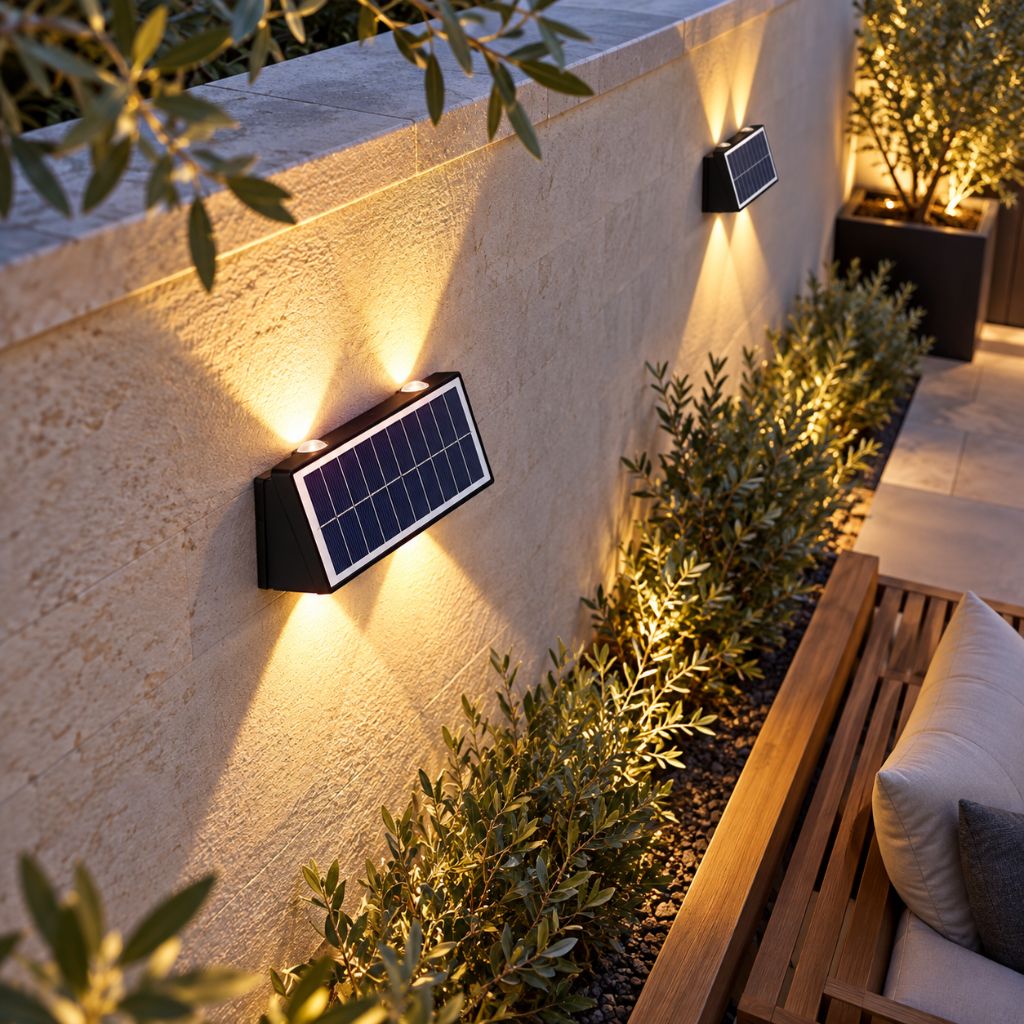IP65 Solar Up and Down LED Wall Wash Light