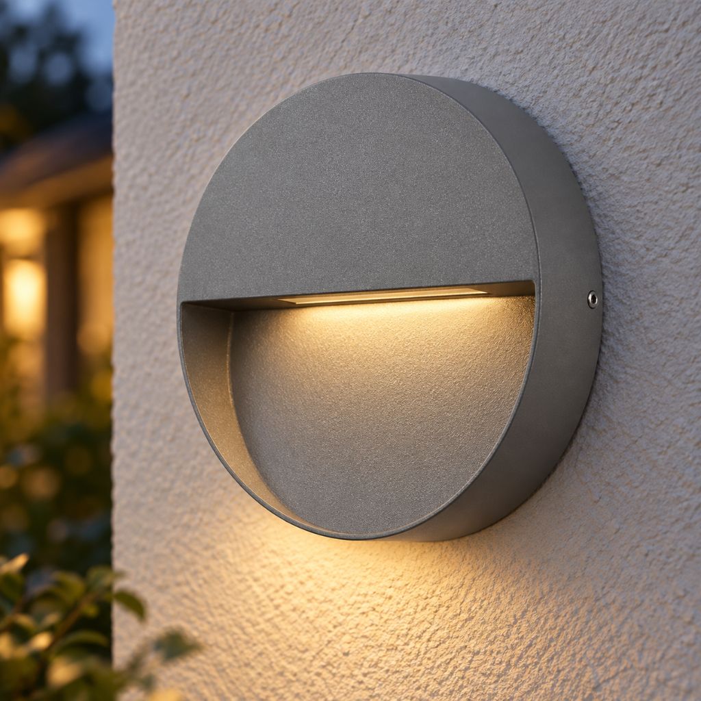 Round IP65 Outdoor LED Downlight Wall Sconce