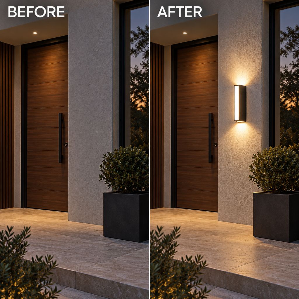 Long Linear IP65 LED Outdoor Wall Light