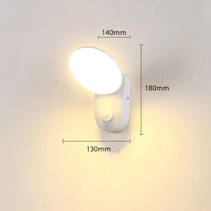 Motion-Activated Outdoor LED Wall Light