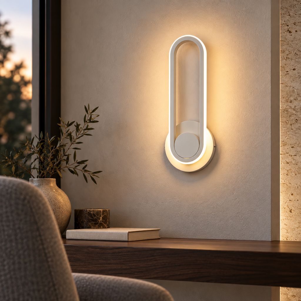 330° Rotatable Aluminum LED Wall Light for Bedside