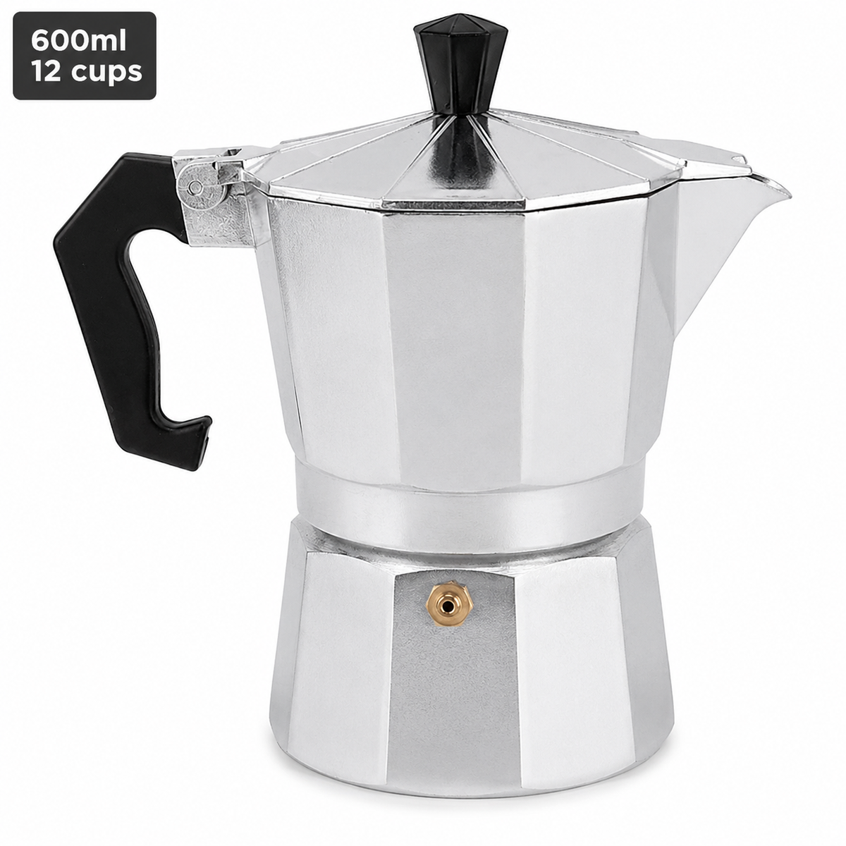 Aluminium Octagonal Moka Pot Italian Stovetop Espresso Maker